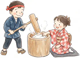 もちつき